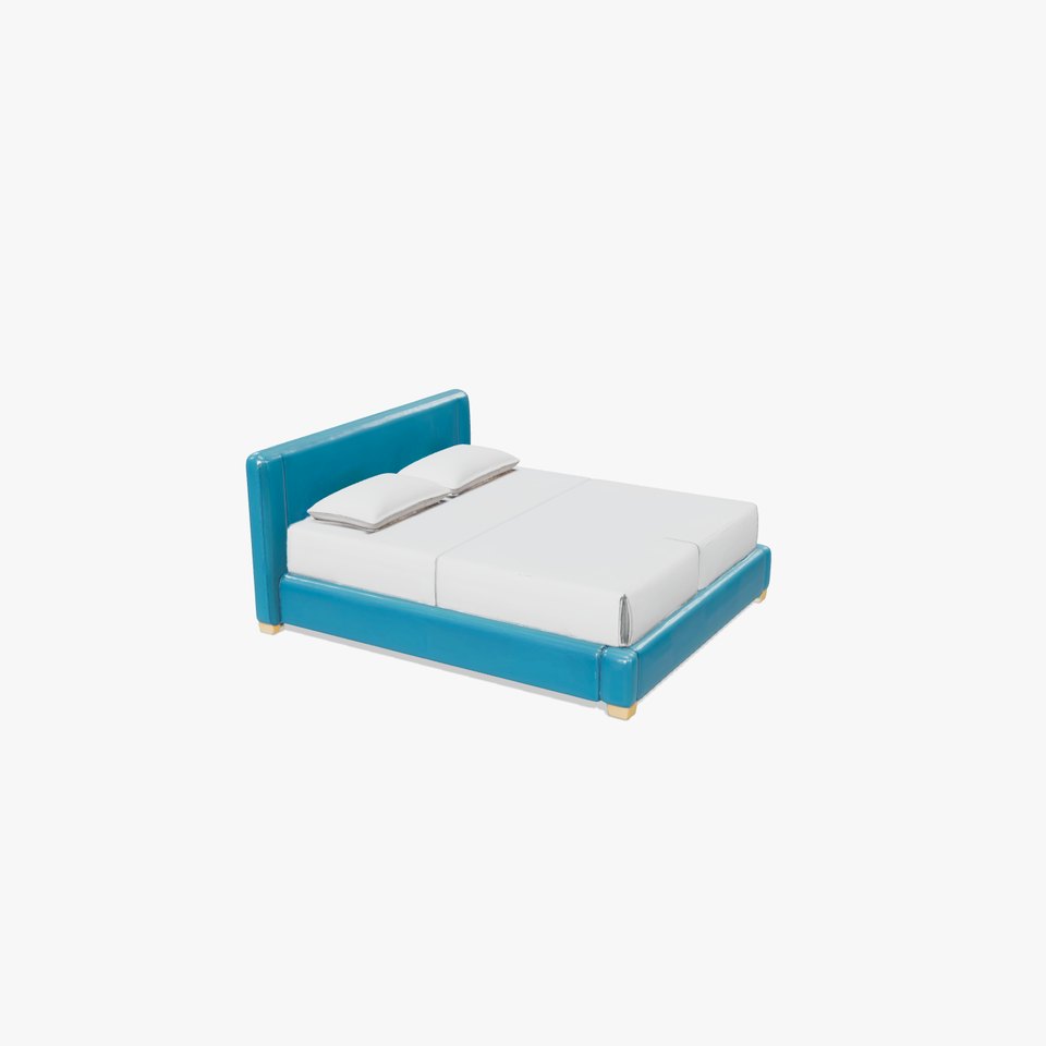 Modern Upholstered Bed Frame Model Pack